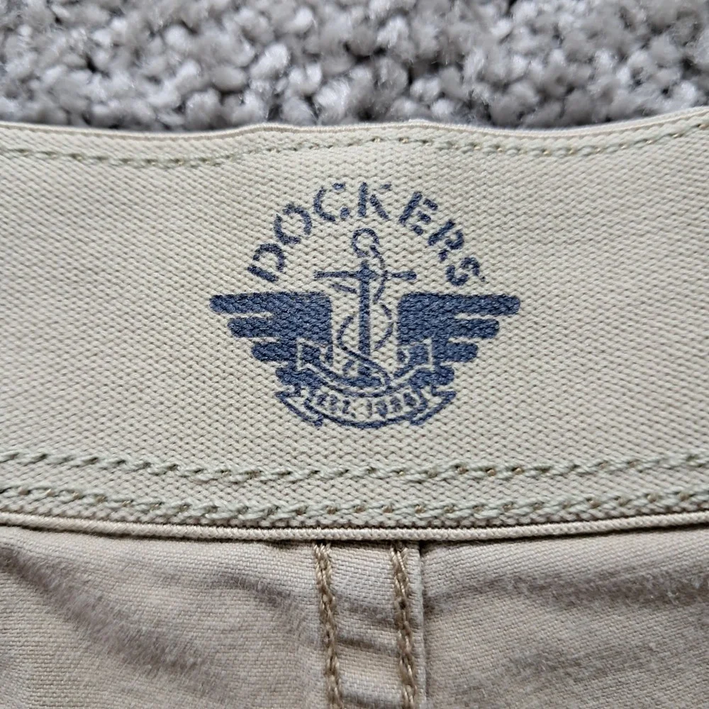 Dockers Mens Flex Comfort Cargo Shorts Tan Khaki Size 52‎ Stretch Cotton Utility